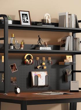 桌面物层ATZ架书桌多简约置书架纳铁艺桌上学生电脑桌上收洞洞板