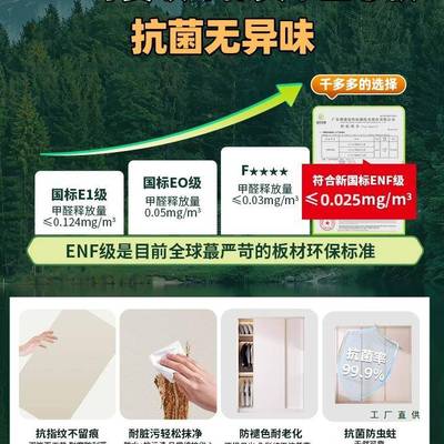 定制ENF级大衣柜家用室高实木推拉门新款2025年爆款卧985简约加衣