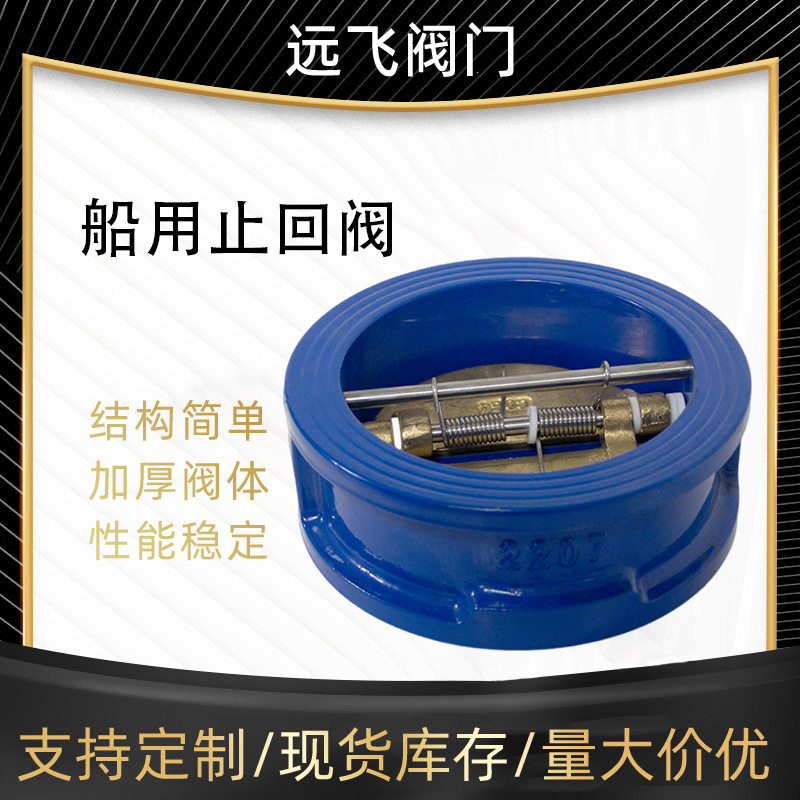 对夹式止回阀DN100水泵用缓闭