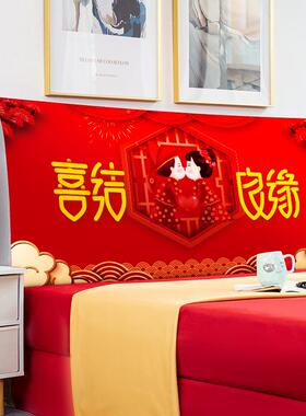 木质床头软包床喜F76H76M5头靠垫套罩头套罩靠垫发沙靠枕床套罩结