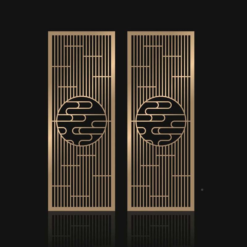 成溯金豪华客厅式屏风楼隔断镀阁雕IZF花屏风段隔墙复加厚屏风隔