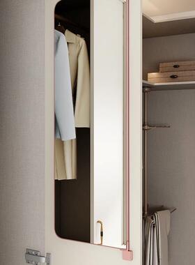 衣柜镜子内LCK镜装隐旋转开门对开门衣平橱全身试衣折叠形穿衣镜