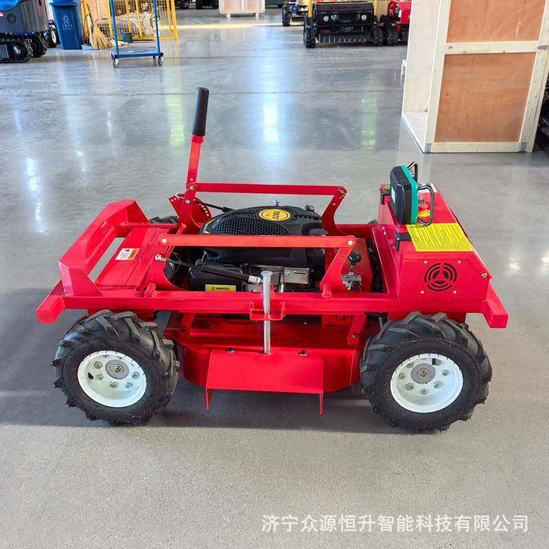 遥控割草家用自农用猎全LNQ机自豹动除草履带式走式四驱打草碎草