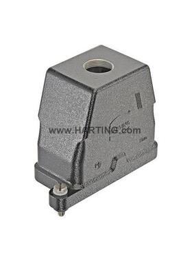 HARTI1NG连接器19409500100411P黑上壳-HAN-0-HRHTE-M25螺丝锁紧