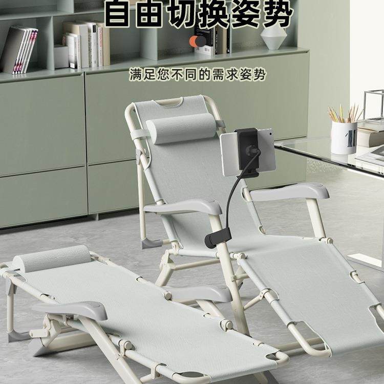 折叠椅午办躺公室午睡985床家用阳台休休闲懒人沙发两用靠坐睡背