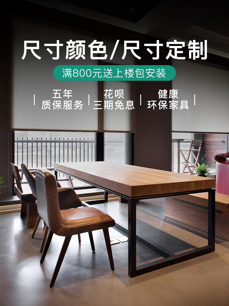 实木电脑桌台式家用书桌办公桌书房书法桌简易简约现代卧室写字桌