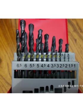 上工苏氏直柄麻花GQE钻头套装不锈1钢专用含钴花钻头1-10-1麻3
