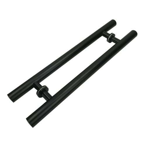 玻璃门拉手圆管拉手黑色把手大门拉手木门推拉门不锈钢拉手现代