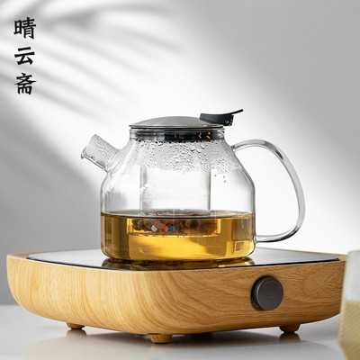 玻璃大容量煮茶器耐高温可电陶炉加热煮茶壶家用茶水分离带过滤