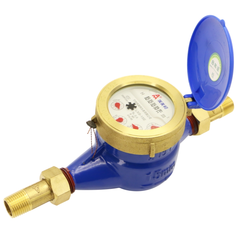 埃美柯冷水表099T球墨铸铁横式卧式旋翼式湿式自来水计量螺纹表