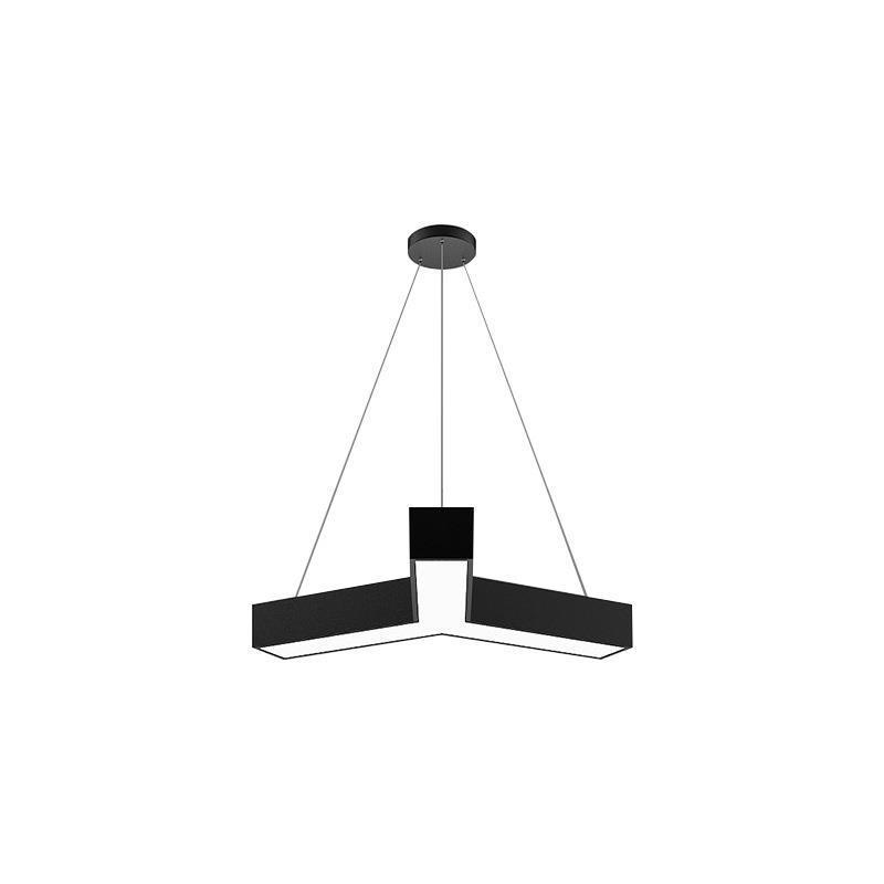 led造型灯异形创意拼超市舞蹈室健身房Y字形人字形办公灯吊线灯