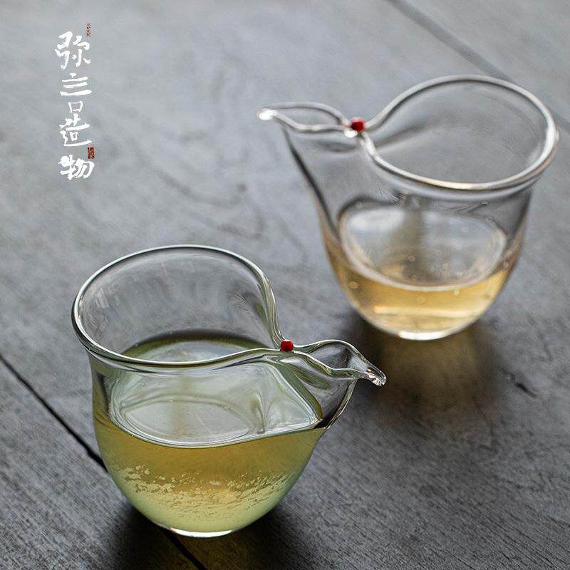 弥言手工水晶玻璃公道杯厚胎耐热玻璃分茶器家用创意均杯匀杯大号图片