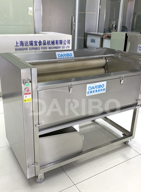 L达瑞宝毛辊清洗机 根茎菜去泥刷皮清洗设备 多功能果蔬去皮机器