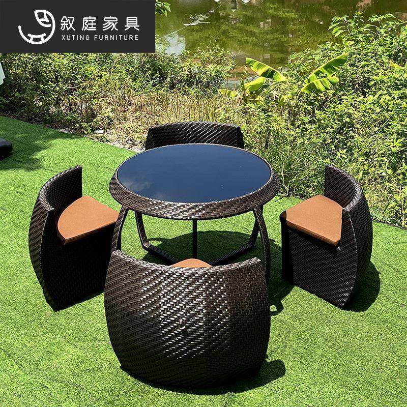 户外庭院民宿别墅外摆收纳桌椅室外花园露台多功能组合藤编制桌椅,鲜花速递/花卉仿真/绿植园艺,割草机/草坪机,淘宝优惠券,粉丝福利购,淘宝优惠卷