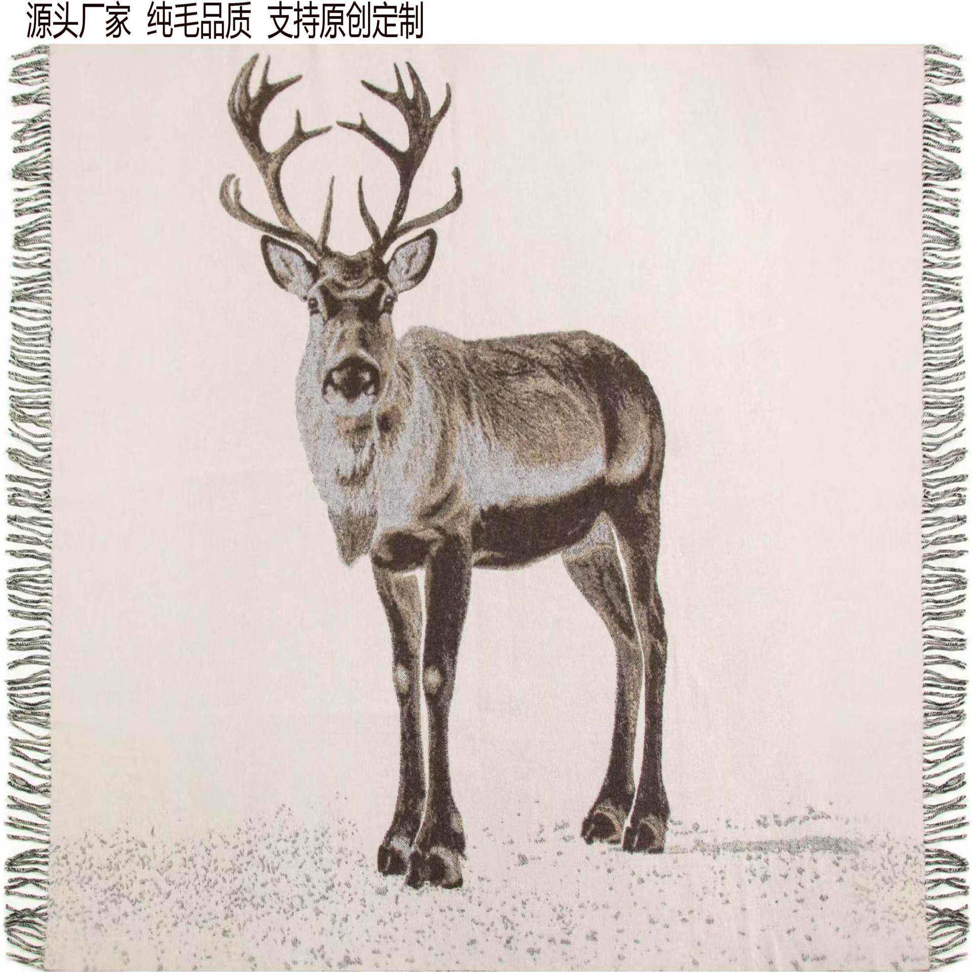 羊毛毯披毯床毯羊绒毯午休毯动物羊毛毯