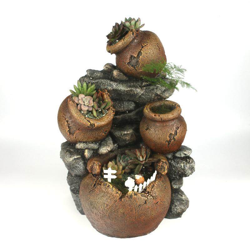 尚和道 新款创意超大号复古破缸花盆 树脂多肉花盆 流水器造型盆,3C数码配件,其它配件,淘宝优惠券,粉丝福利购,淘宝优惠卷