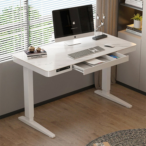 koble岩板电动升降桌家用办公书桌双电机电脑桌自动升降学习桌子