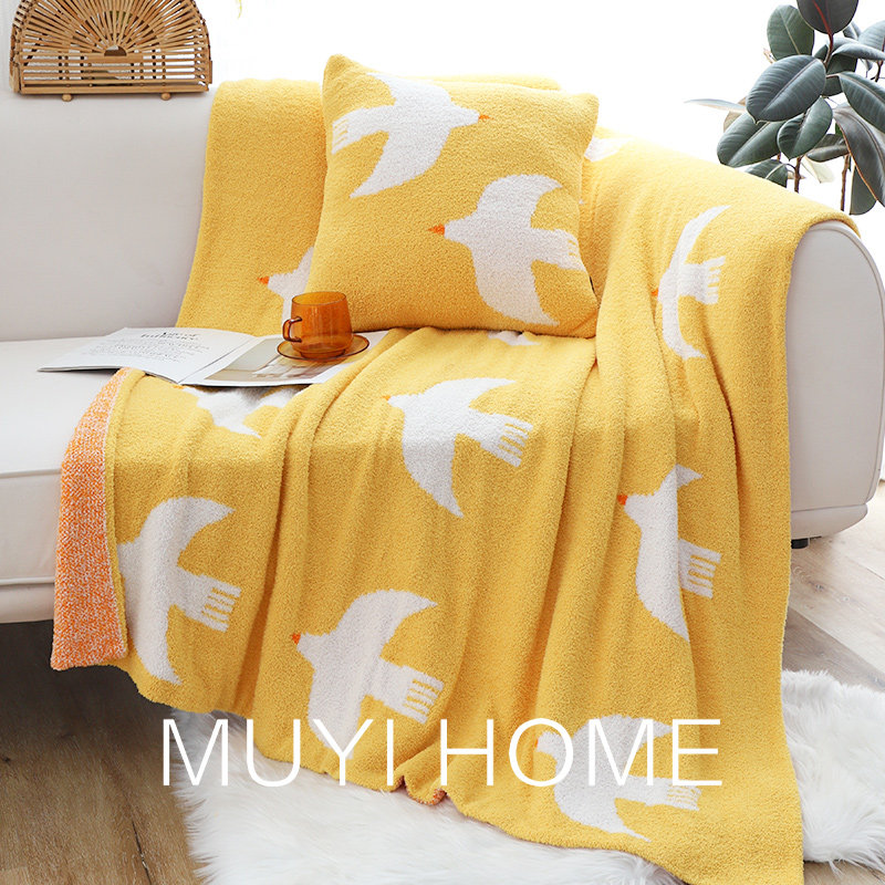 秋冬软绵绵撸猫毛毯加厚毛绒盖毯休闲毯民宿沙发毯床上搭毯儿童毯