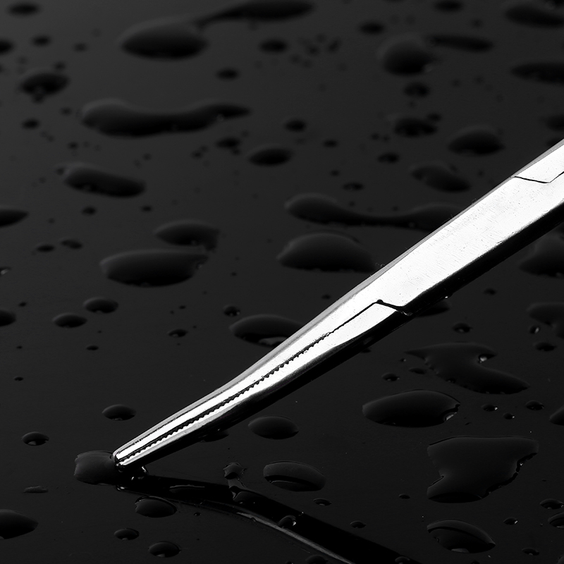 垂弦 不锈钢摘钩钳弯头取钩钳钓鱼大号 弯嘴止血钳解绑鱼钩钳子