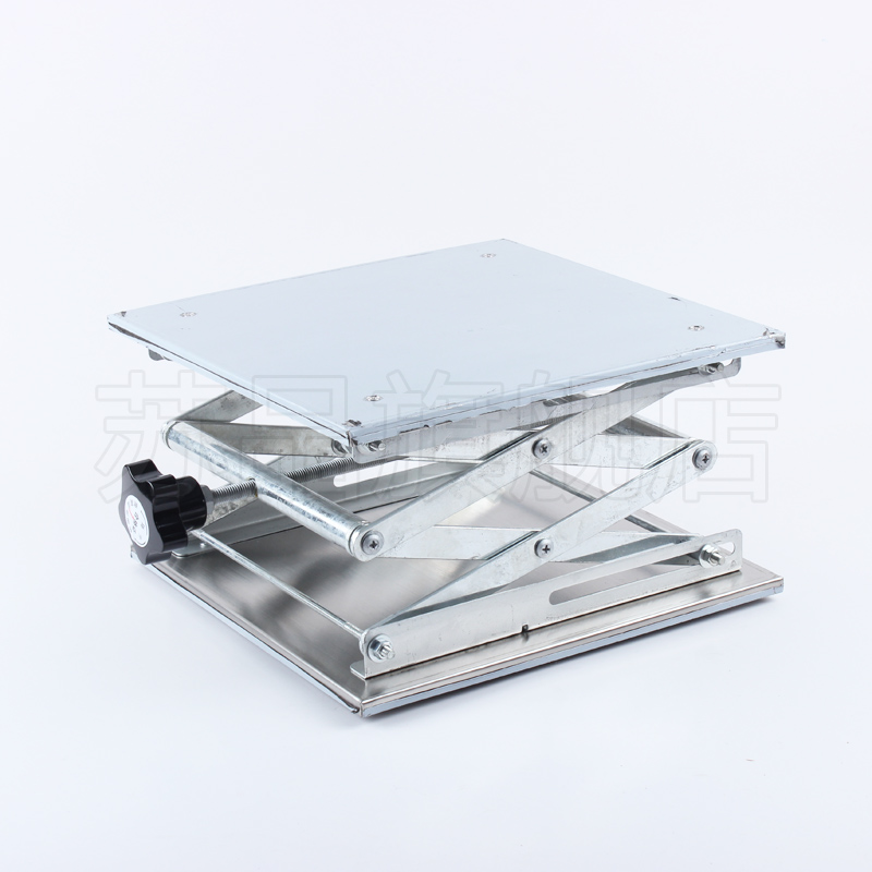 实验室用升降台 100 1 200 0 300mm小型升降平台 手动不锈钢