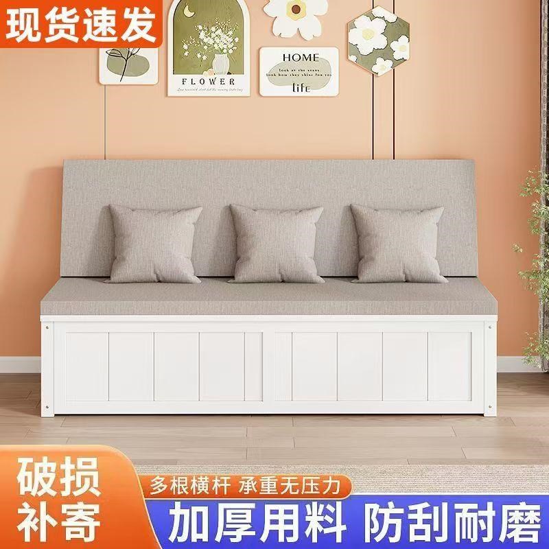 实木卡座沙发隔断餐厅茶楼奶茶店商用长条凳软包坐垫小户型靠墙凳