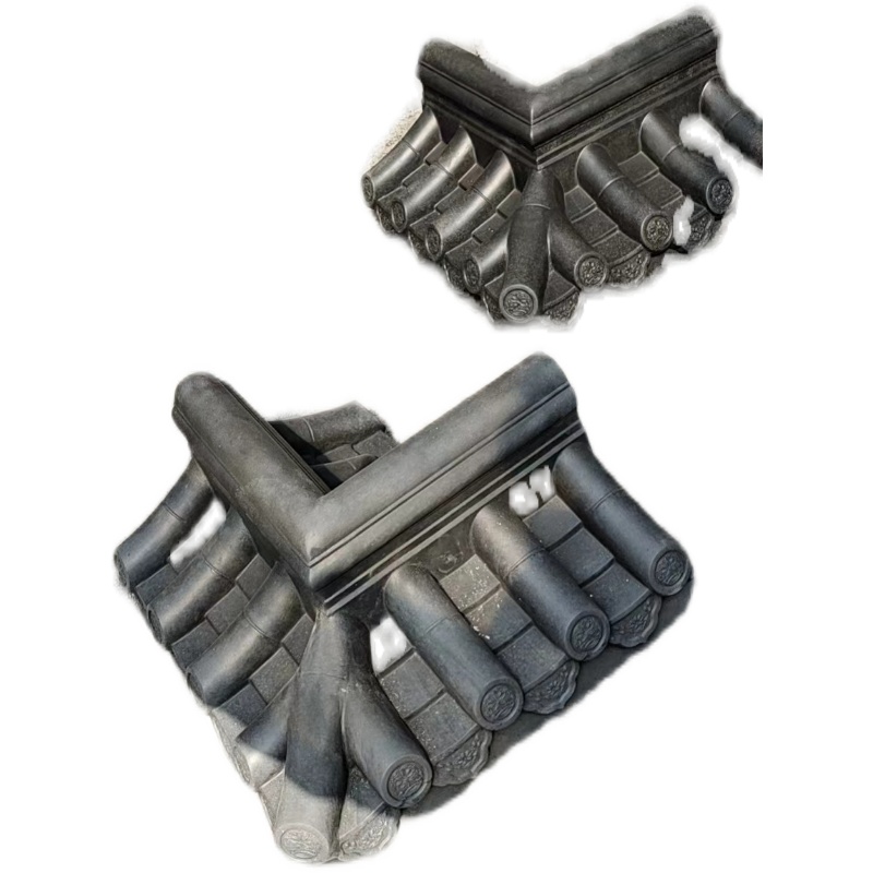 仿古一体瓦机制面墙头瓦仿古屋檐围墙中式影壁墙装饰店面门头瓦