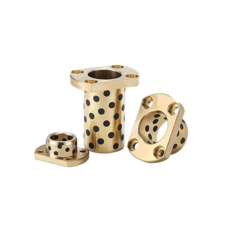 短头螺栓止推型沉孔无油衬套法兰自润滑石墨铜套 MPKZ 6-50OFP03