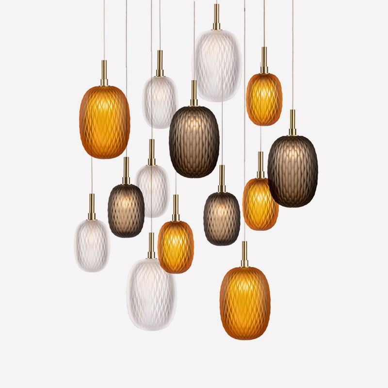 卧室床头吊灯2024新款创意组合小吊灯别墅复式楼设计师艺术吊灯