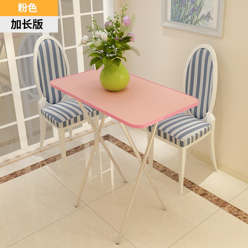 高腿高脚简易吃饭餐桌长方形可折叠小型桌子便携式长条家用宿舍