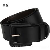 加长大码 高档防无金属牛皮扣过敏皮皮 针扣带男胖士真皮腰带 子宽