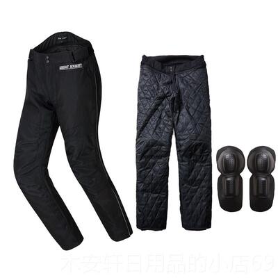 正品四季通用摩津托车骑裤宽机松车裤防风保暖防行摔牛布带护膝纯