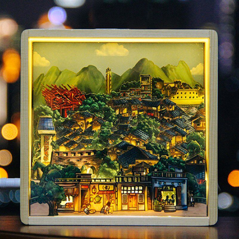 山城礼好/十八梯小夜灯/重庆特色创意伴手礼/旅游纪念品