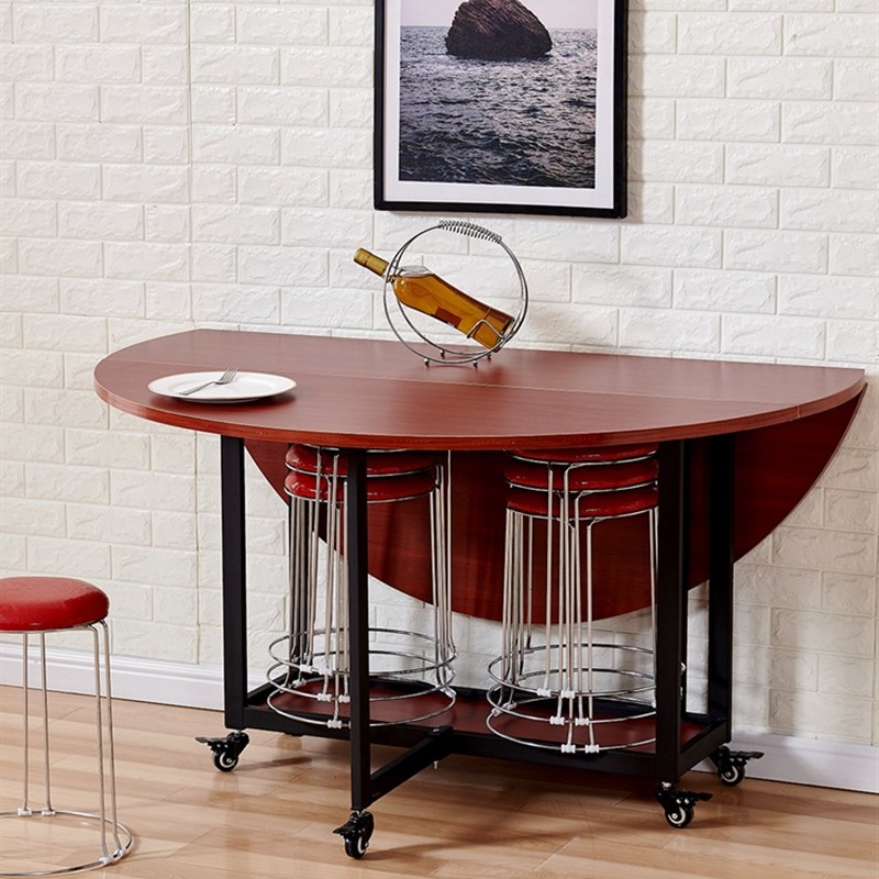 餐桌椅家用饭桌多功能10-人酒店简易大圆形桌面可折叠圆桌