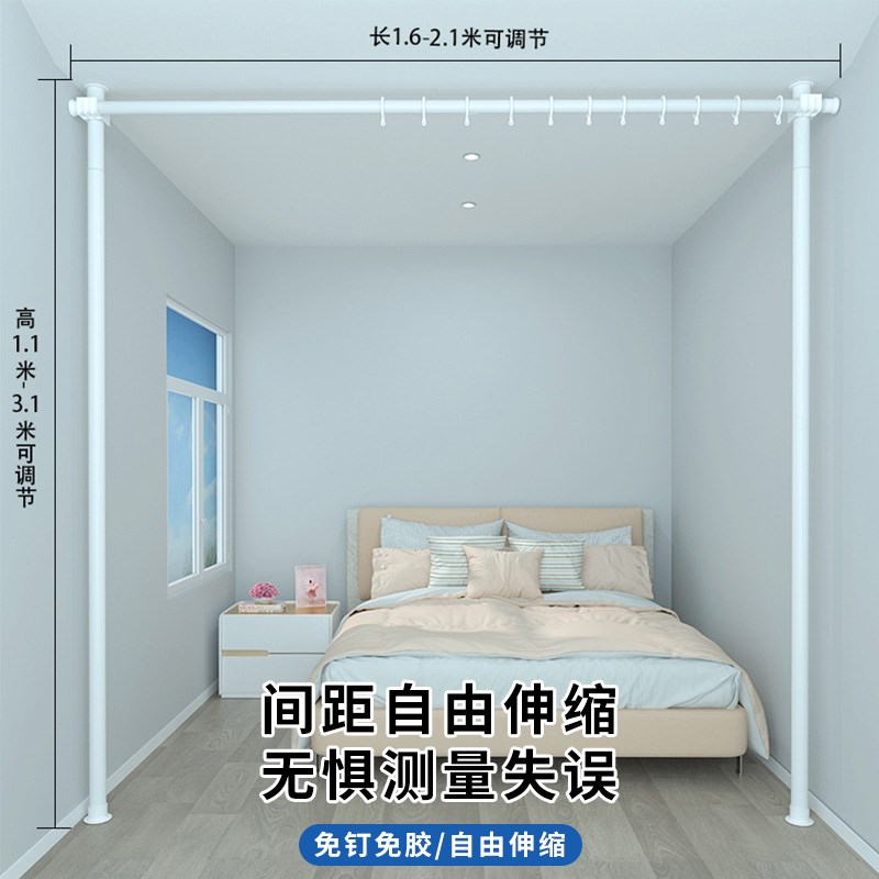 顶天立地隔断客厅屏风做房间板墙简易自装遮挡卧室折叠移动分隔帘