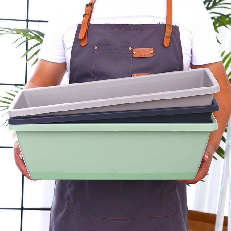 阳台种菜盆长条霍伦塑料花盆家庭种植箱种花蔬菜长方形特大种植槽