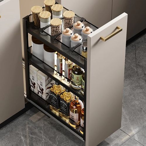 浅拉篮300 350 400深250调味篮150窄小200拉拦450夹缝橱柜抽屉式