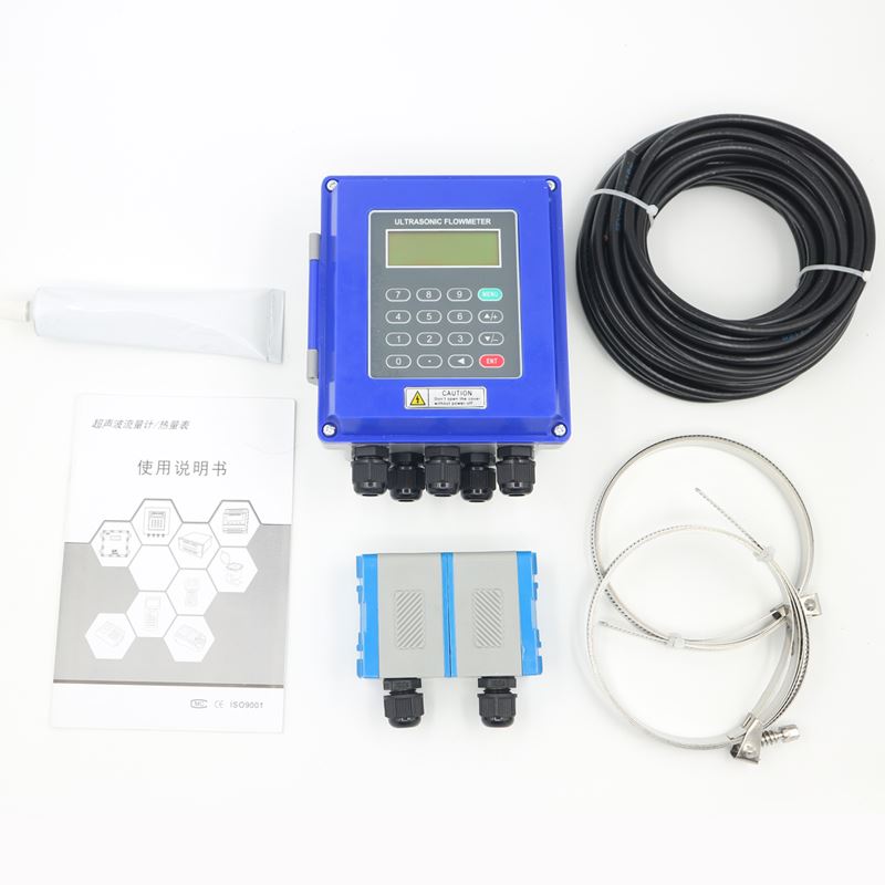 分体超声波流量计壁挂式液体水管道式固定外夹式智能插入式热量表