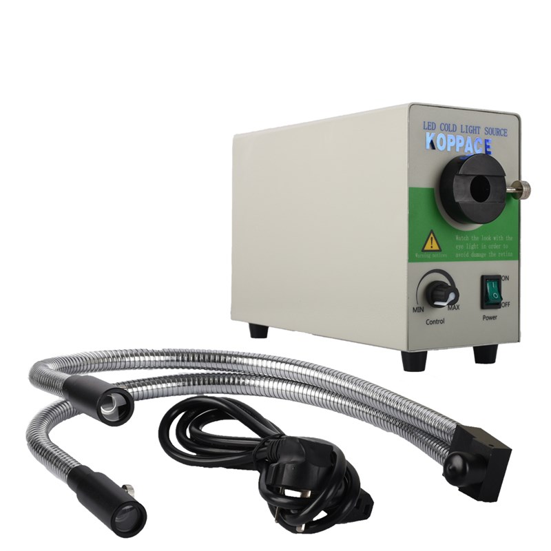 厂家销售支硬管LED光纤冷光源显微镜LED可调冷光源5mm长