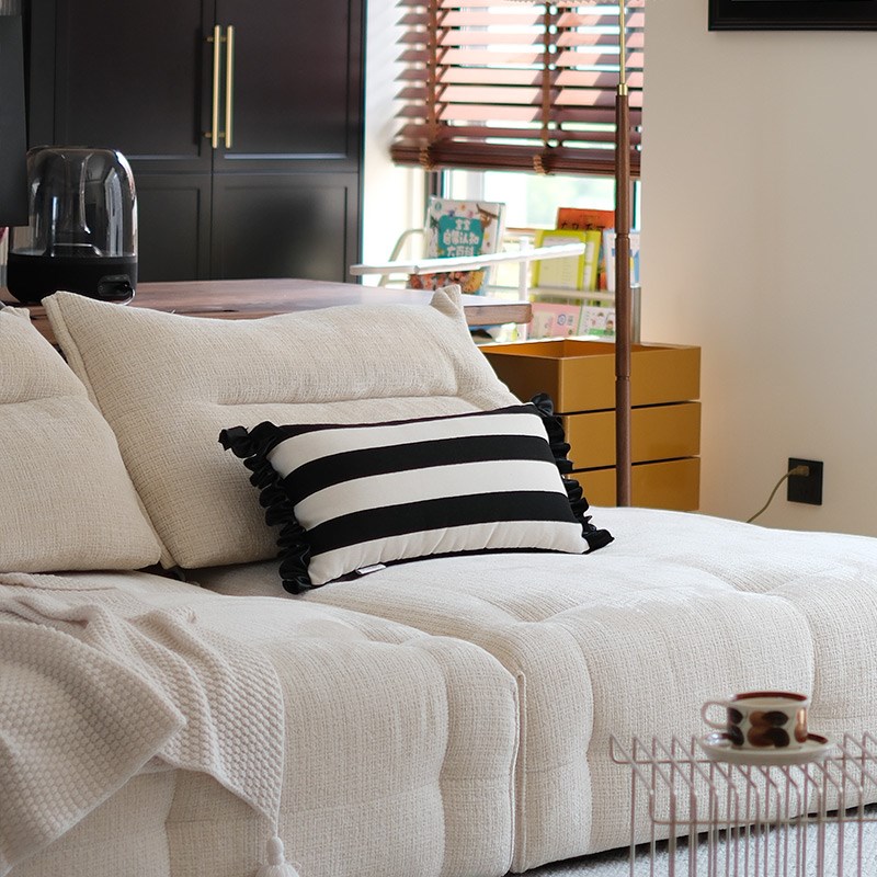 【贝尼 】法式抱枕沙发客厅高级感腰枕酒店样板间氛围感靠枕