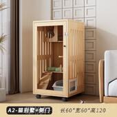 正品 大实木猫别墅松猫笼木子家城用室内超自由空间猫舍猫咪柜猫屋