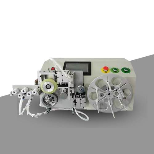 桌面式计米绕线扎线机 电源线数据线落地式自动排线扎线一体机