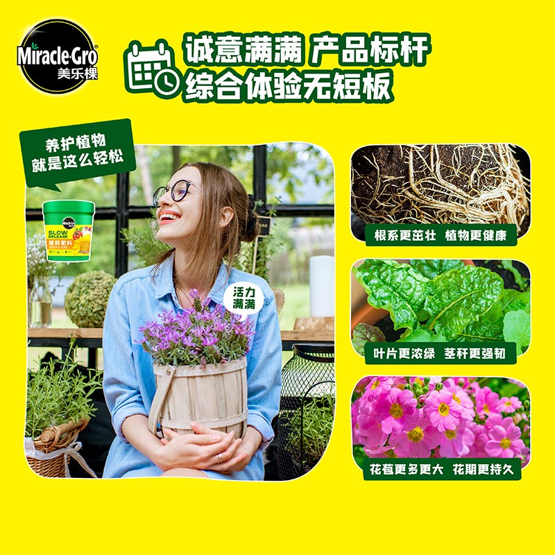 美乐棵兰花蝴蝶兰君子兰专用缓释肥颗粒通用型复合肥奥绿盆栽花肥