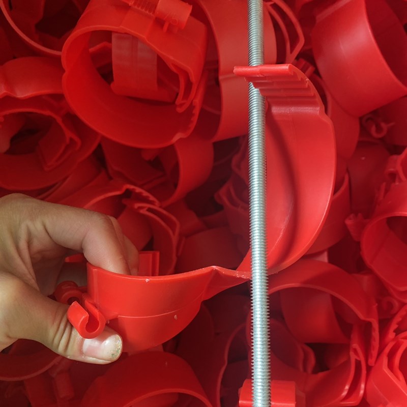 中央空调管卡扣新风吊卡铜管秒扣抱卡8厘丝杆塑料挂卡拆卸可调节