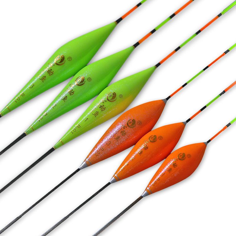 心动鱼纳米轻口小碎目浮漂高灵敏鲫鱼漂顿口防风浪抗走水竞技鱼漂