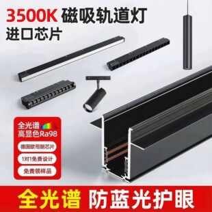 通用款磁吸轨道灯20款48V格栅灯泛光灯射灯3000K3500K4000K6000K
