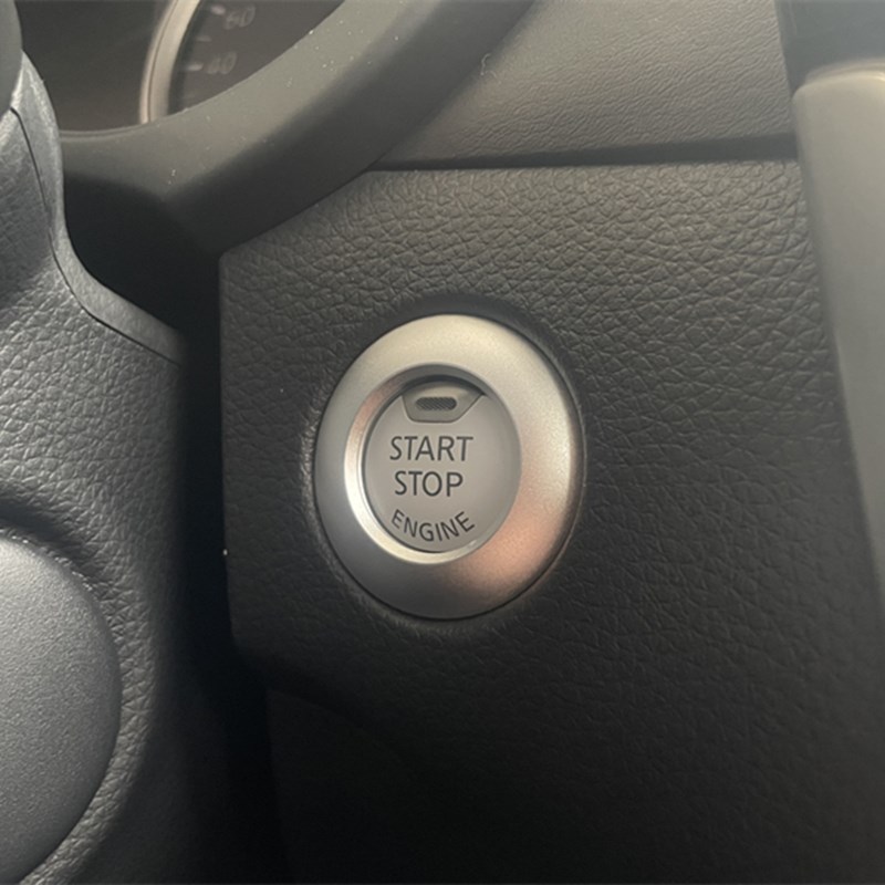 -19款轩逸汽车车内一键启动点火按钮装饰圈金属保护框亮片盖贴