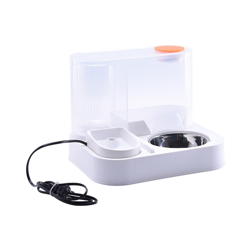 猫碗水粮一体宠物碗猫咪自动喂食器不漏粮碗猫盆二合一喂食盆