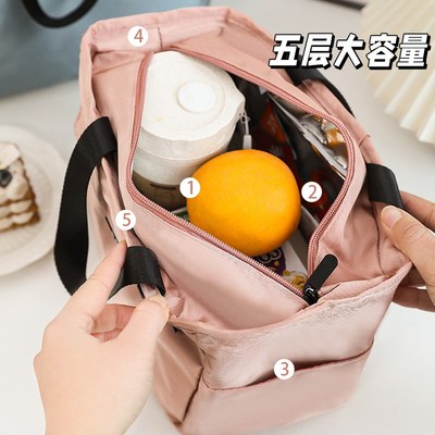 手提饭盒袋便当包上班族带饭加厚铝箔保温袋子小学生专用日系餐包