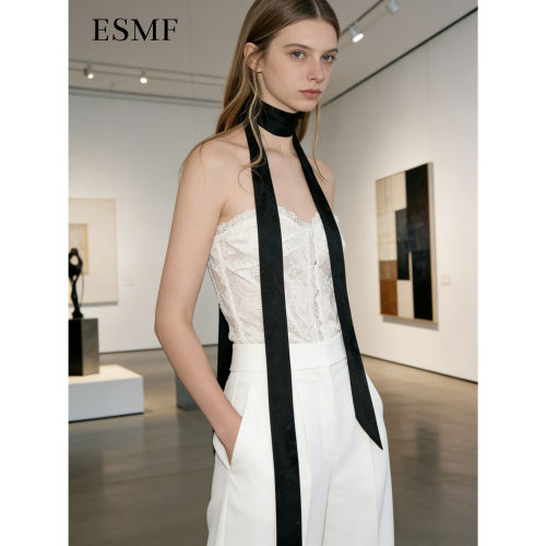 ESMF2026双面丝绸长条丝巾发带