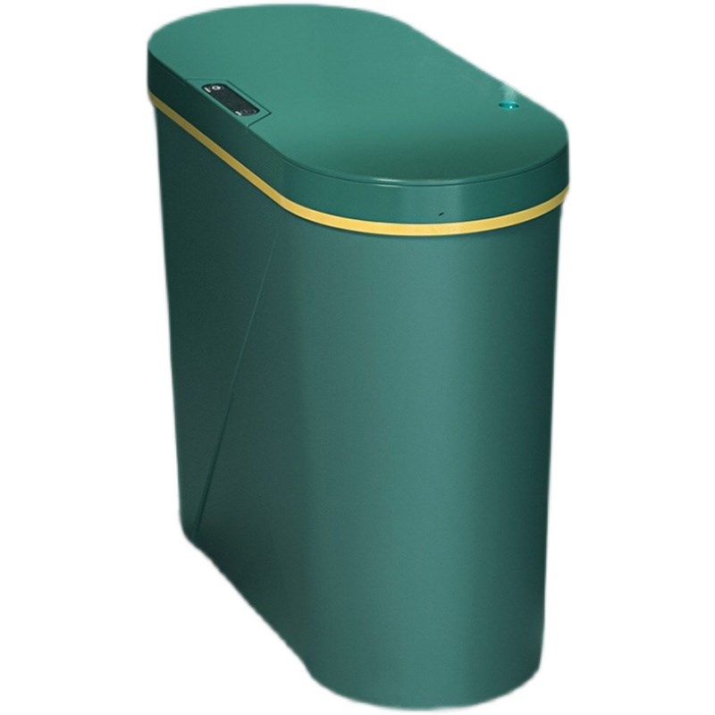 香薰智能感应式垃圾桶卫生间自动家用厕所纸篓窄筒夹缝有带盖电动